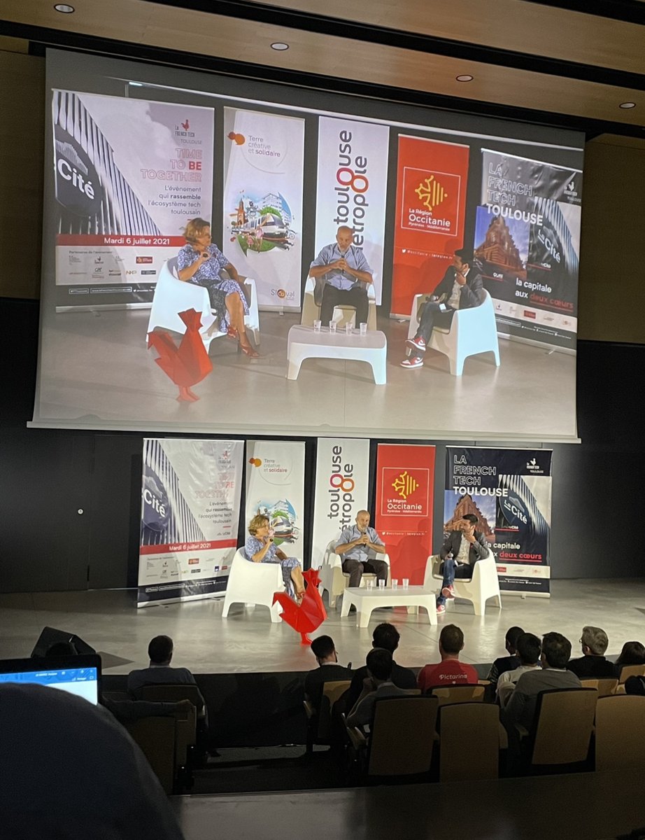 emmanuelleDR's tweet photo. .@FrenchTech_Tlse à @LaCite_eu pour #TimetoBeTogether l’événement qui a rassemblé ce 6 juillet l’écosystème tech toulousain avec 3 mots clés : « fédérer - accélérer - connecter ». Tech for good, transition, secteurs d'avenir, investissements & le plaisir de se (re)voir https://t.co/tCZ0pOdKb2