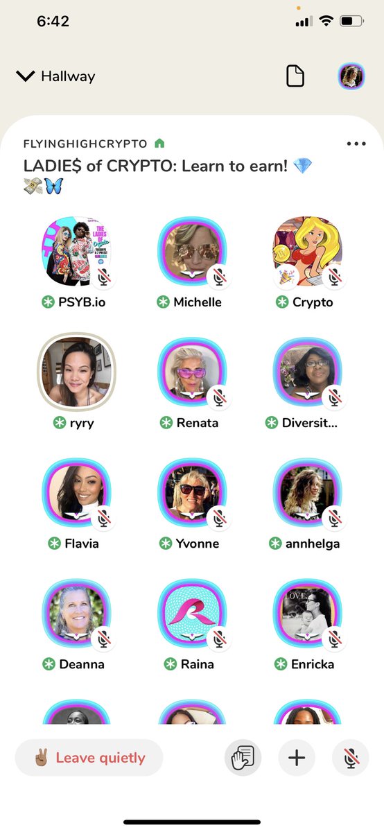 _annhelga_'s tweet photo. Loving this ladies of crypto room re yield farming! #flyinghighcrypto https://t.co/nghDNPvNT3