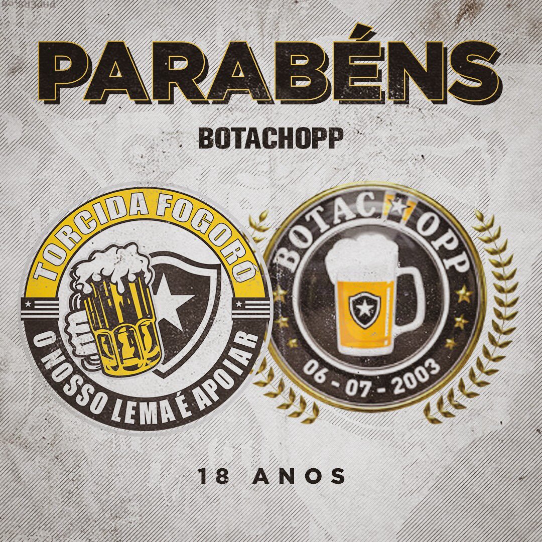TorcidaFogoro's tweet photo. A Torcida Fogoró parabeniza a @Botachoppoficia pelos 18 anos de apoio ao Glorioso. Botafogo sempre! #Botafogo #Fogoró #Botachopp #18anos https://t.co/8eyEYJGyH2