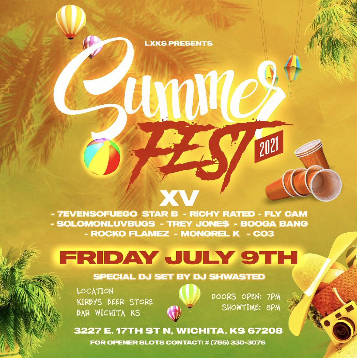 <a href="/LXKS10/">LXKS</a> is bringing XV to <a href="/kirbysbeerstore/">Kirby's Beer Store</a> for his birthday, come out and party! Wild line up, extreme fun guaranteed.