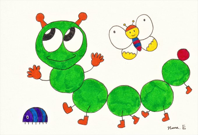 青虫のtwitterイラスト検索結果 古い順