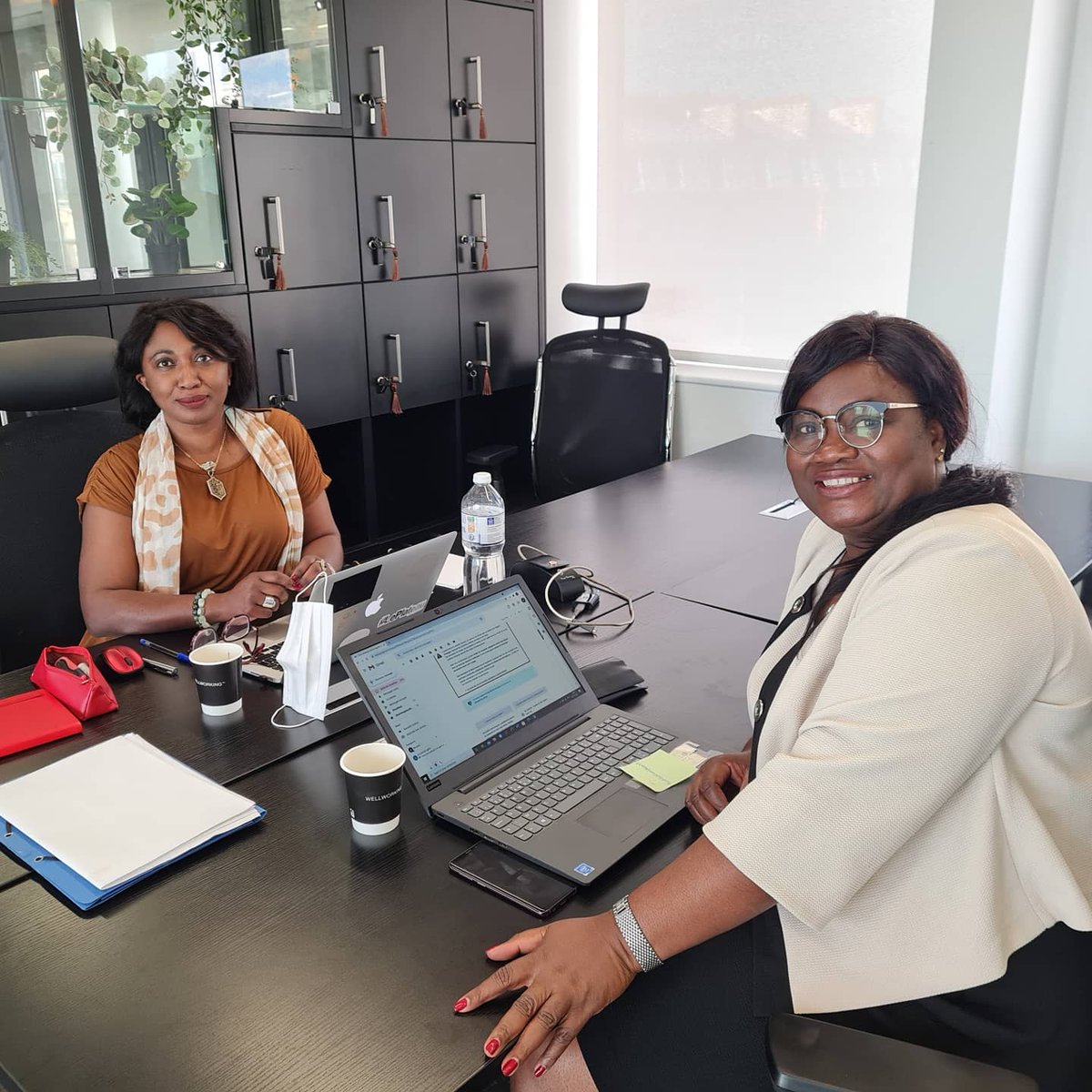 kadia_moisson's tweet photo. #grantalexander #Afrique Séance de travail à Paris en compagnie de notre Représentante #Cotedivoire, Eugénie ATTIA KASSI. Heureuse de cette collaboration et de la présence du groupe Grant Alexander sur le continent africain. #Afrique # Abidjan #athletethinking #francophonie https://t.co/VDy1QUCgNa
