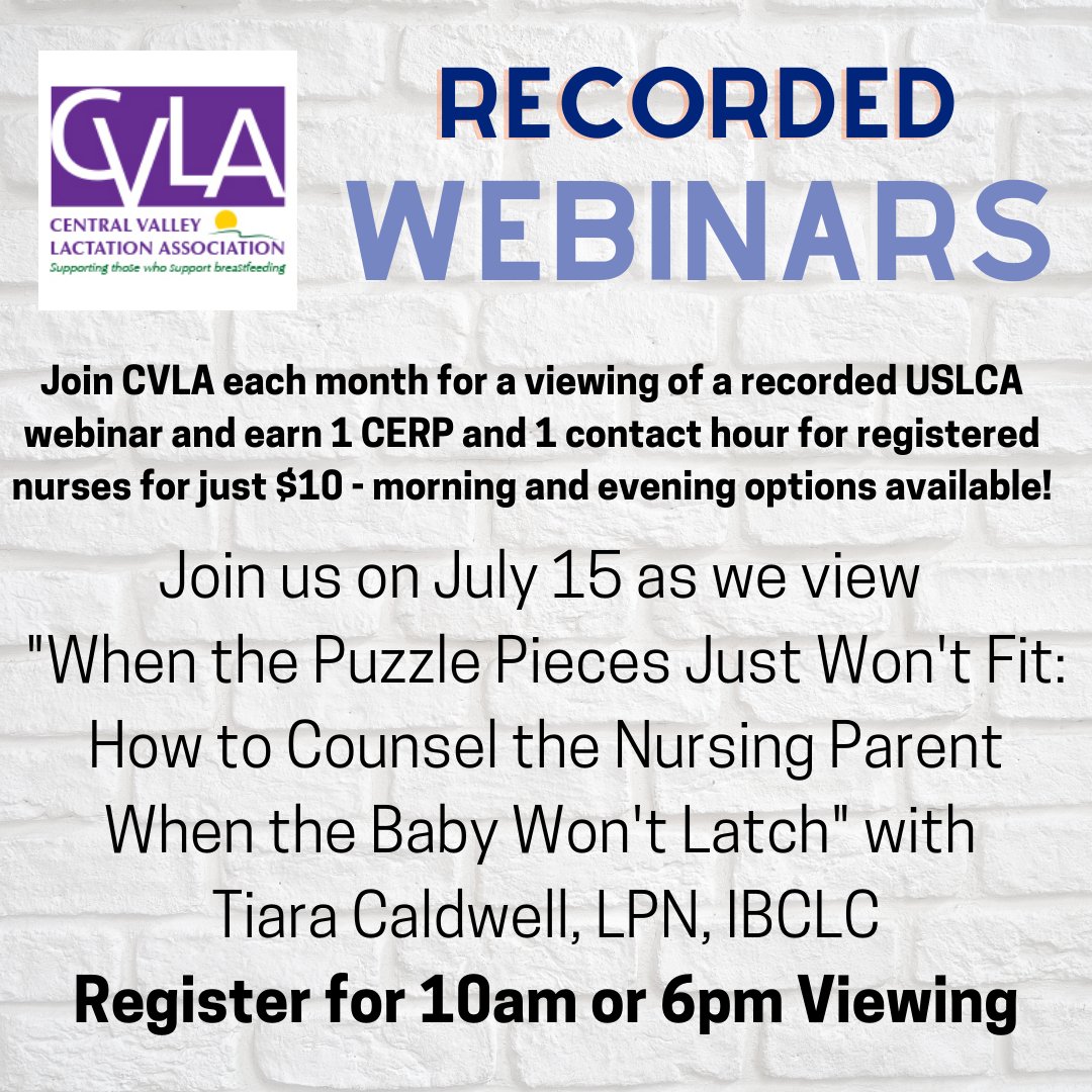 IBCLCinCA's tweet photo. You're invited to join me and my @USLCA chapter to view this recorded webinar on Thurs 7/15 at 10am or 6pm Pacific! CERPs and contact hours available. #IBCLC #LactationCounselor #LactationEducator https://t.co/MOBCNiZAe8