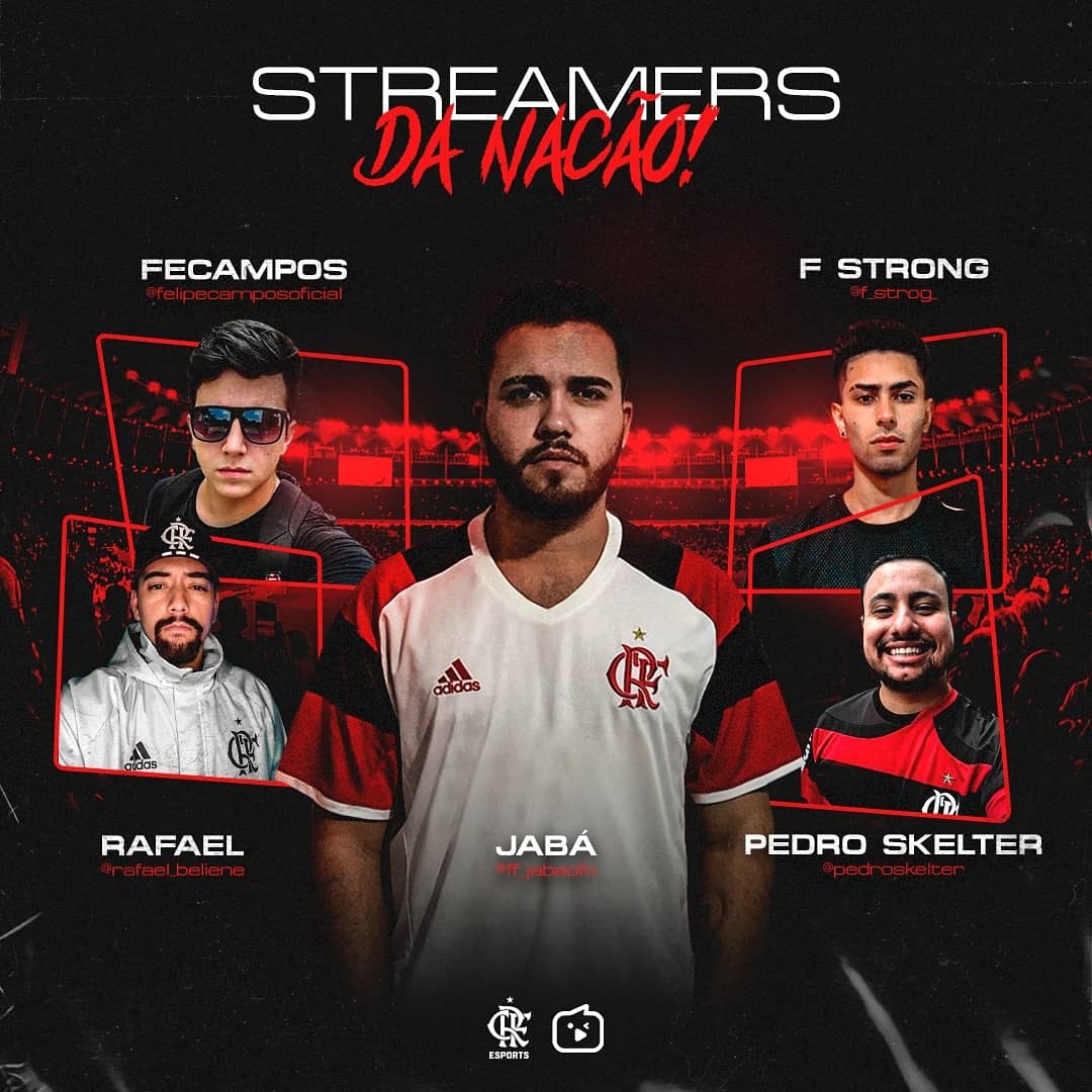 flaesports's tweet photo. Esses são os nossos streamers que irão criar muito conteúdo através da networking do Fla na @NimoTV_Brasil. E pra quem deseja ser nosso streamer... Novidades em breve!

#GoFLA #FlaNaNimo https://t.co/juLDJk2dPj
