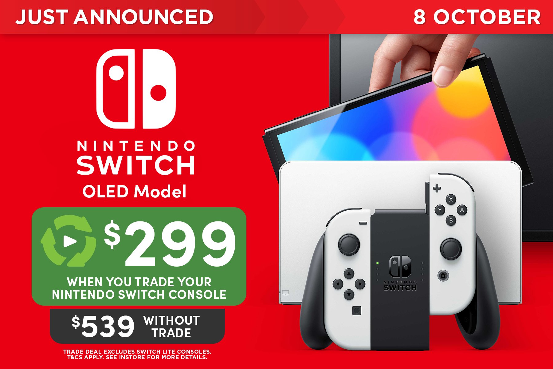 EB Games Australia on Twitter "JUST ANNOUNCED Nintendo Switch OLED