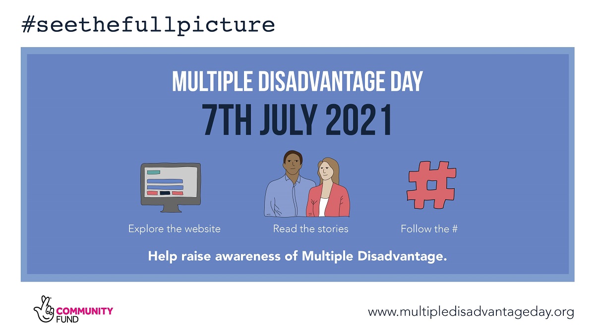 It's Multiple Disadvantage Day 2021! Visit multipledisadvantageday.org to watch our short film about work happening across England to change 'the system' &amp; make sure people facing complex needs are getting the support they need and deserve. #seethefullpicture