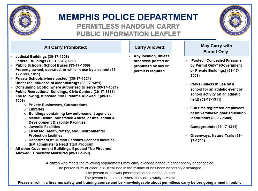 Memphis Police Dept on Twitter "We encourage those who choose to carry
