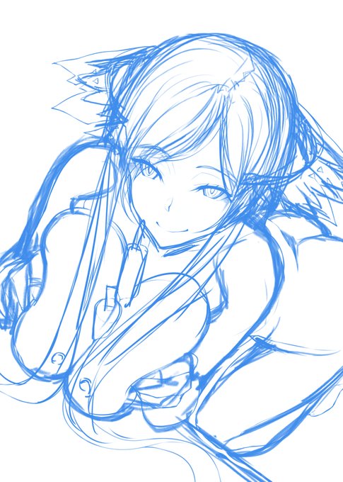 SAO_アドミニストレーター  本日の進捗、ラフ  #skebご依頼 #今日のらくがき 