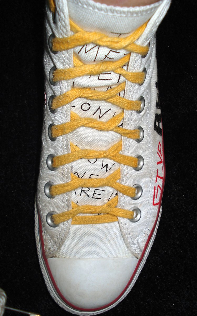 yellow converse laces