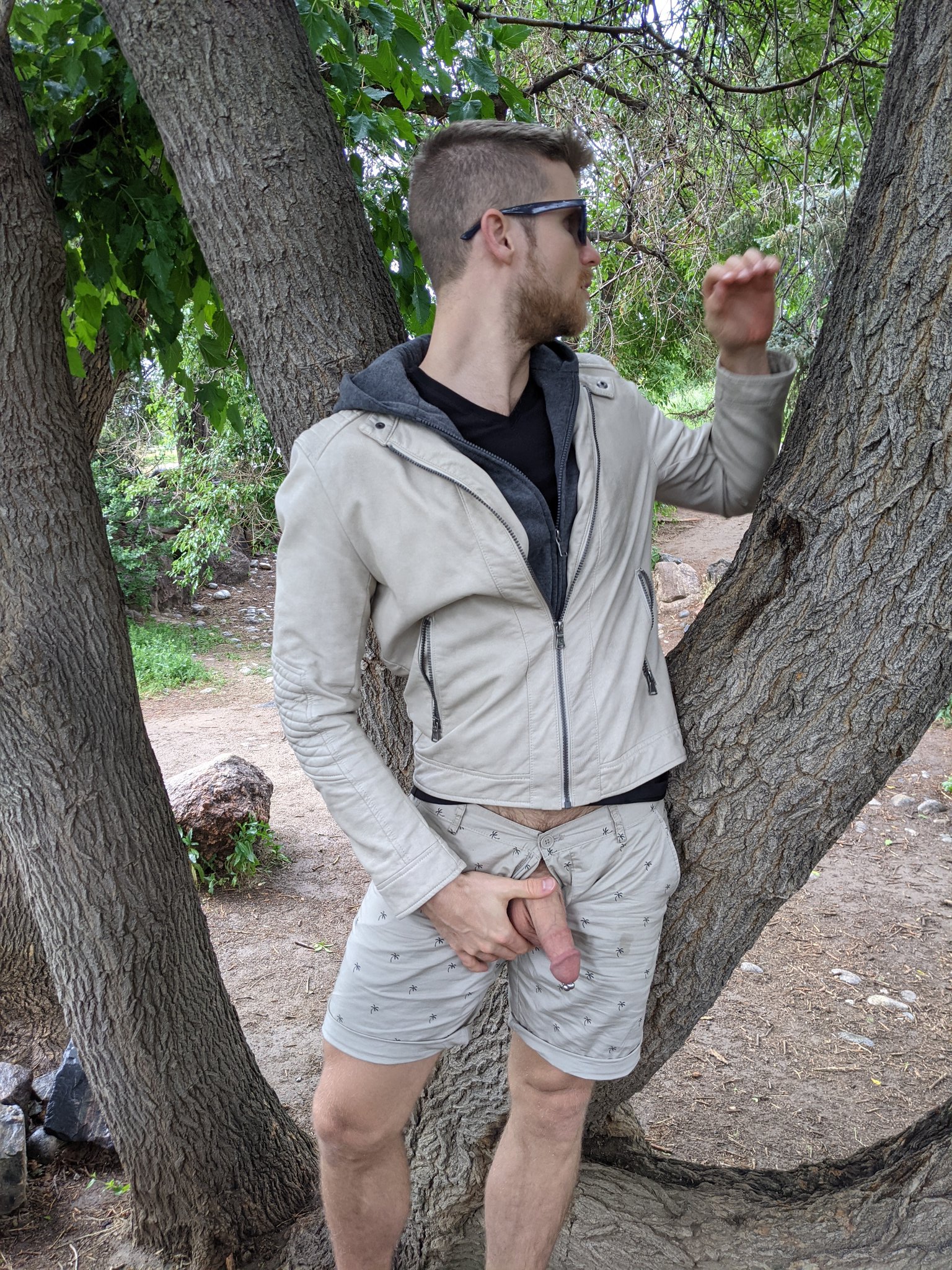 Letting it hangout at the park ? #gays #gaycock #pricealbert #gayotter #gayoutdoors #gayexhibitionist