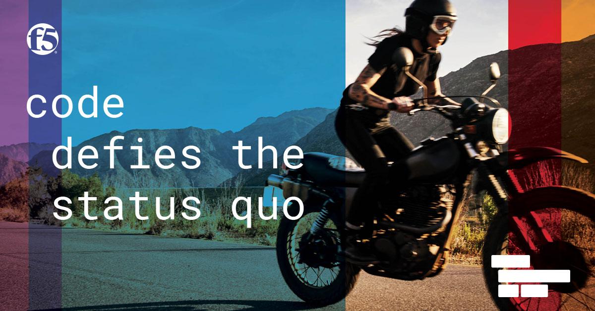 F5's tweet image. Code redefines what’s possible. At F5, we help our customers deliver cutting-edge digital experiences that change the world, see how: go.f5.net/s7w3v5 #CodeConnects #BeF5