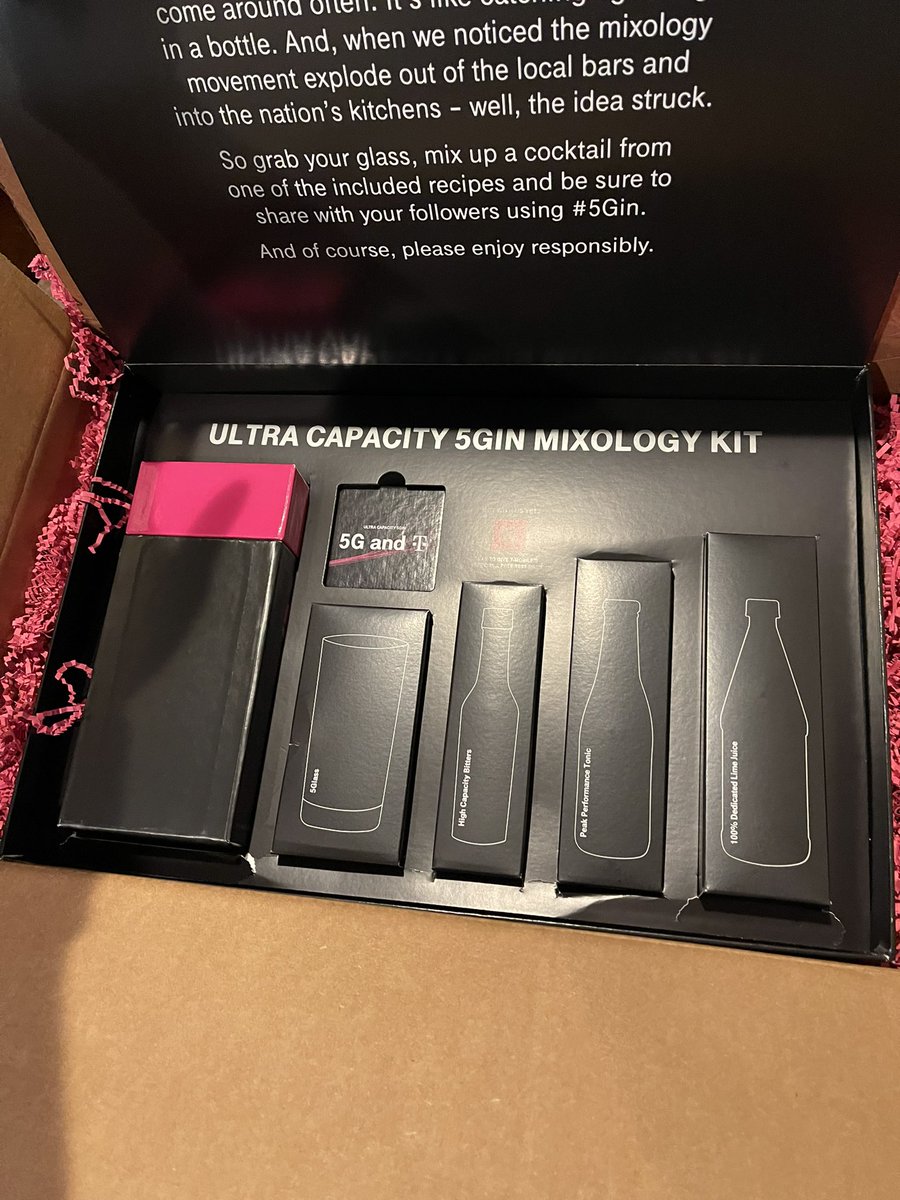 pringle_byron's tweet photo. First 5G, now #5Gin! Can’t wait to try this limited-edition bottle from @TMobile! #TMobilePartner https://t.co/iyb4Pcvdy3