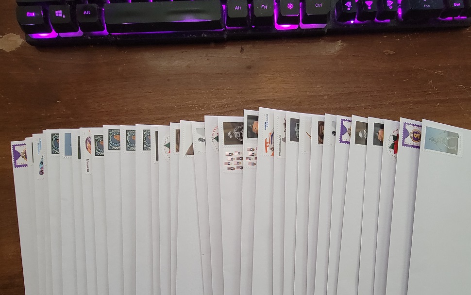 Sent out a few stickers today.