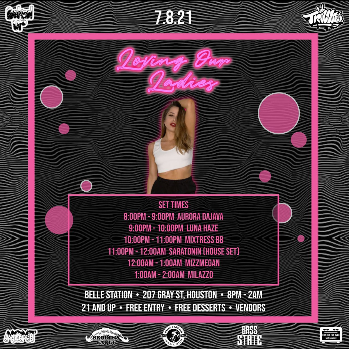TRILLVO's tweet photo. 💪 WE GOT THAT GRL PWR 💪 

We’re collabing with @bakedupco for this LOVELY show 🚨 THIS THURSDAY 🚨 

8pm-2am at Belle Station FREE entry AND desserts 🤯

Don’t miss this opportunity to support some amazing women in our community 🤟

#edm #edmtexas https://t.co/kMTxycN6xh