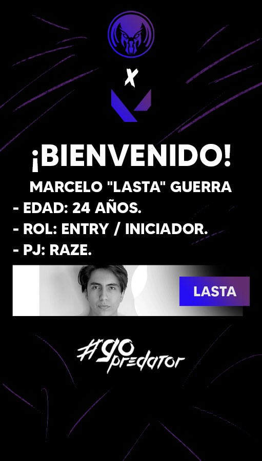 PredatorGGaming's tweet photo. ⚜️ @LastaK9 ⚜️

💠 Iniciador | Entry 

BIENVENIDO ❤️ https://t.co/s3HPz8dmN6