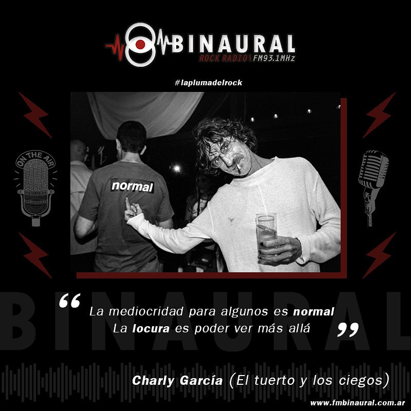 FMBinaural's tweet photo. ✍️ #LaPlumaDelRock ✍️ Palabras que dicen cosas
Canción #eltuertoylosciegos - Autor Charly García
#FrasesDeCanciones #Creatividad #Rock
#BinauralRockRadio #CharlyGarcia https://t.co/3ywdJe5WdA