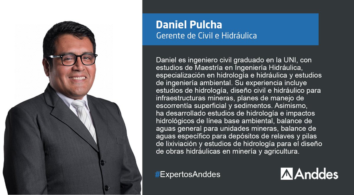 _anddes's tweet photo. #Expertos | Daniel Pulcha es nuestro Gerente de Civil e Hidráulica en Anddes Perú, cuenta con más de 12 años de experiencia.

Conoce más de su experiencia en el siguiente link: https://t.co/zrMZDgKoFJ

#AnddesPerú #ExpertosAnddes https://t.co/pS5CvYYlGv