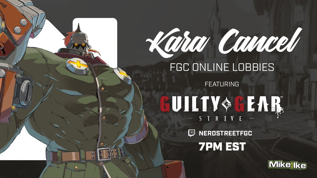 It's time to strive for excellence - Kara Cancel is now live!

Tune in now for custom Guilty Gear Strive lobbies hosted by <a href="/CrashtagVS/">Crashtag@EvilLair</a> and <a href="/Emjay_Gaming/">Emjay</a> 💪

📺 twitch.tv/nerdstreetfgc