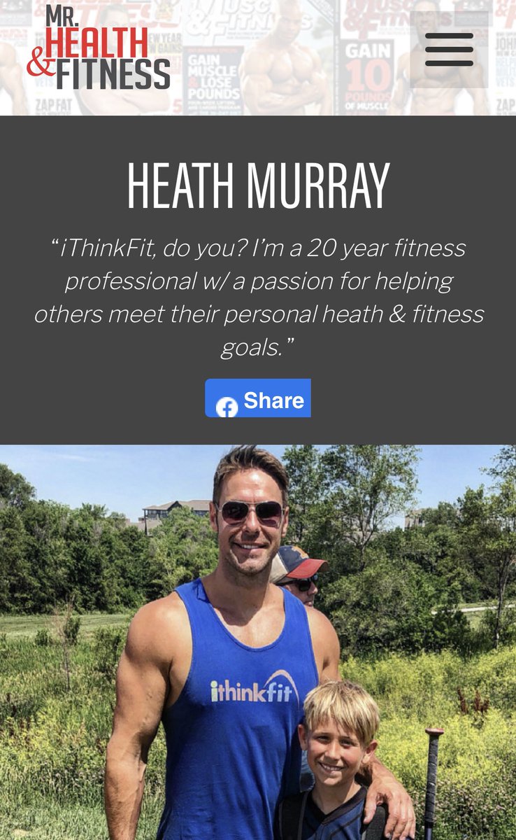 RealTBONEHusker's tweet photo. Hello Patriots! 

Please help me help another Patriot! He is the owner establishment called @iThinkFitGym. He is trying to win a contest and get published! Heath Murray! 

Please vote! @iThinkFitGym 
#RockTheVote

https://t.co/sKJHtaS6Vu https://t.co/hcouYOYR9B