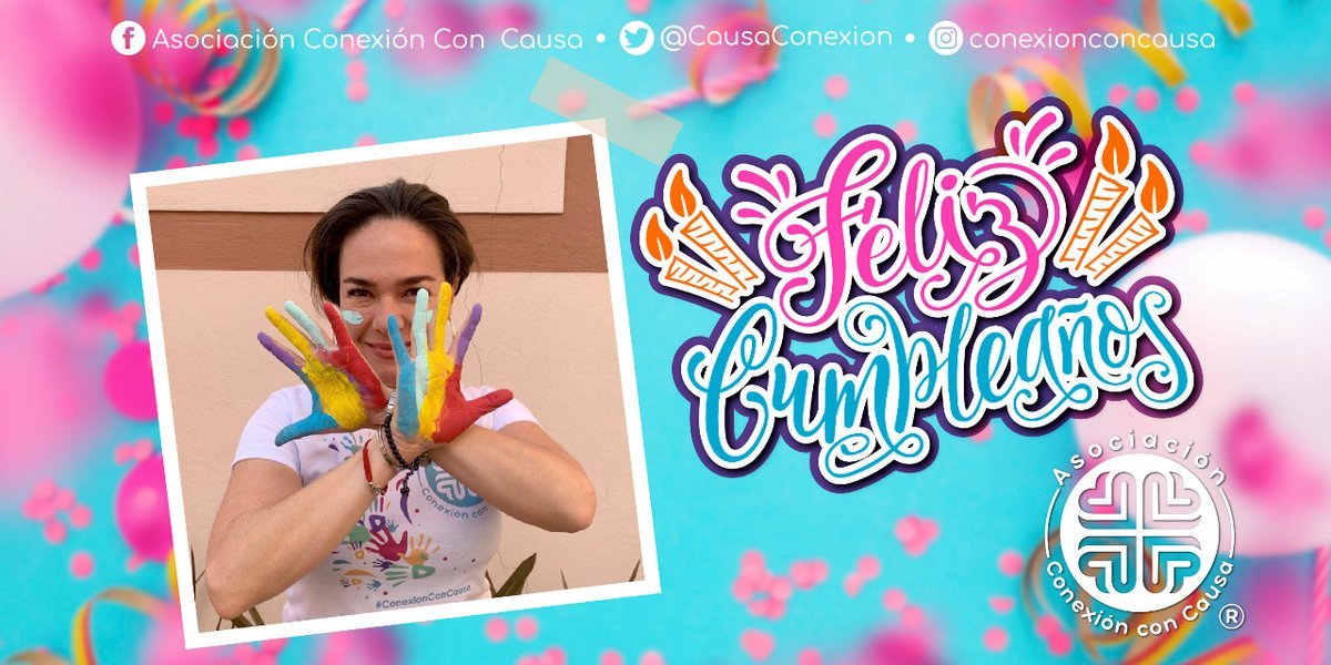 Conexión con Causa Felicita a Claudia Fernández, Asesora legal de esta está gran Asociación, esperando que tenga un feliz día. ¡Muchas felicidades!    
#ConexiónConCausa
#FelizCumpleaños