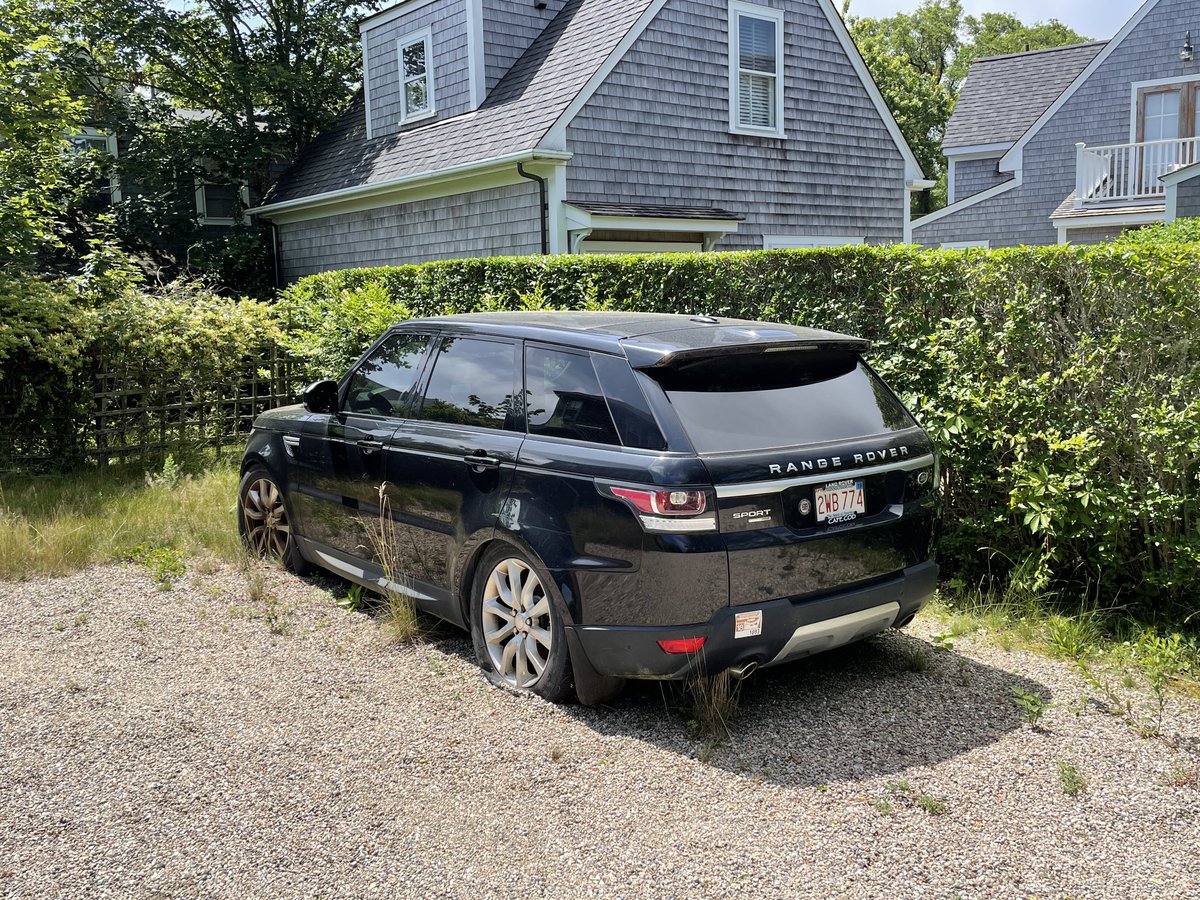 Abandoned Range Rover Sport. Been sitting in the same spot for years. It was maybe a year old when it was abandoned. 🤷‍♂️