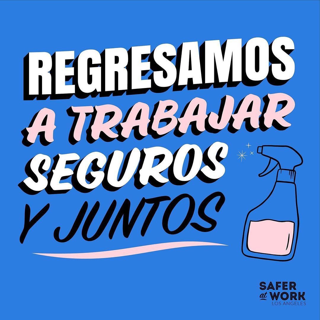 saferatworkla's tweet photo. Let's continue putting in all the hard work to create a safer community for both your employees and customers! Get your Safer At Work material now at https://t.co/gKHwGpNXq3. #saferatworkla #lacommunity #labusiness #losangelesbusiness #vaccine https://t.co/Jlt4DuVZPg