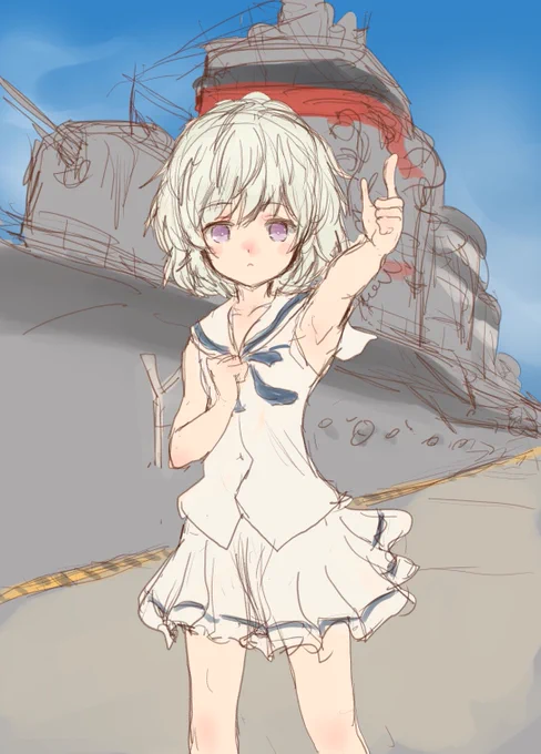 #はいふり 五周年記念のノースリーブセーラーが可愛いのでタマちゃんこと立石志摩版を。 