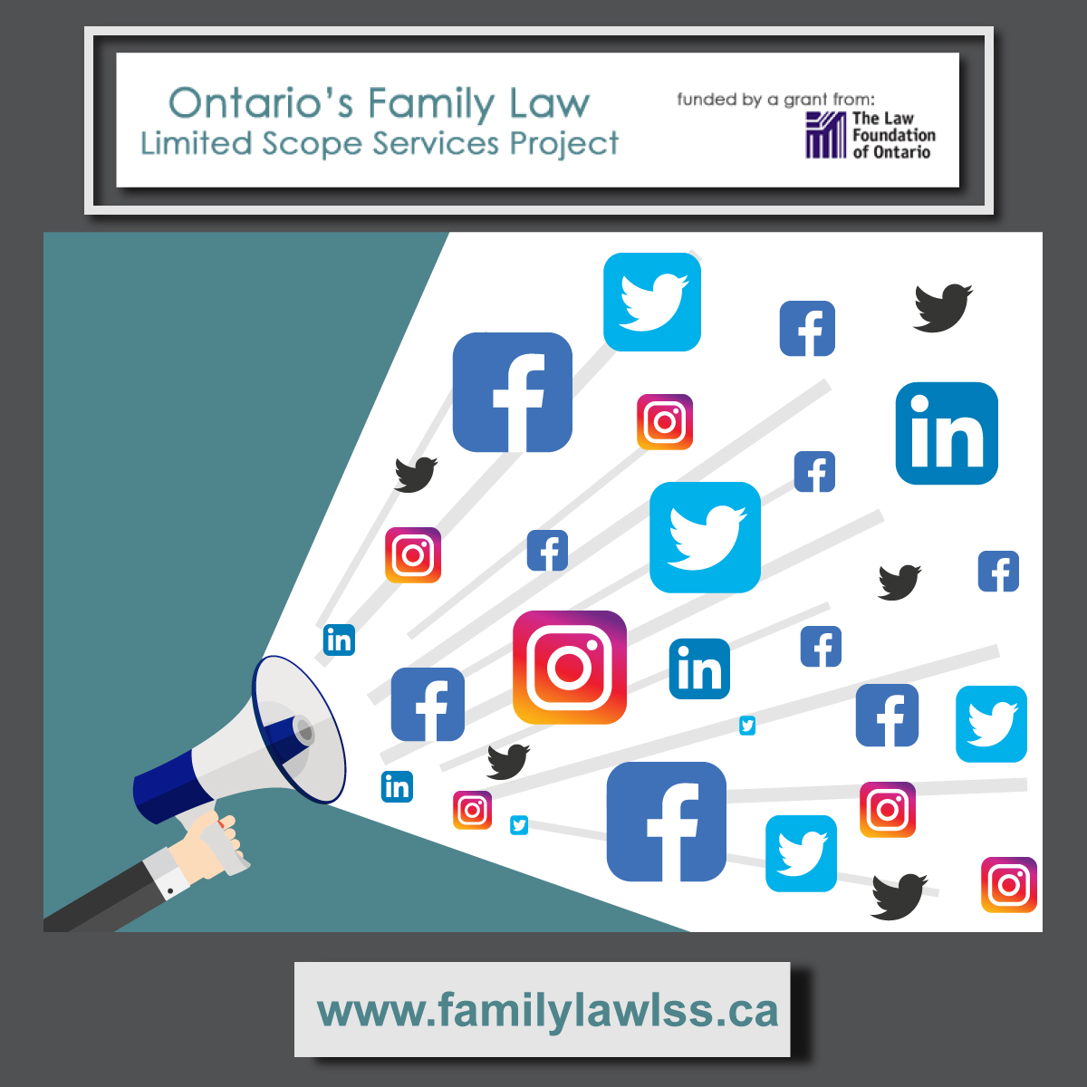 Help us raise awareness about the Family Law Limited Scope Services Project within and beyond the family law community by retweeting this post! #onfamilylawlssp #A2J #A2JOntario #A2Jfamilylaw #limitedscopeservices #LSS