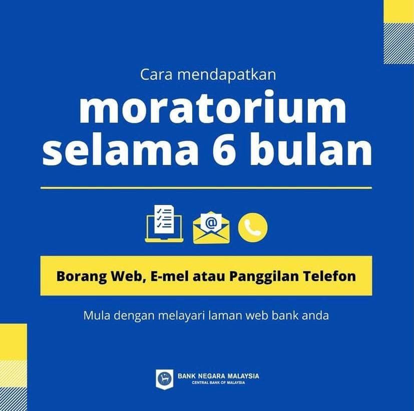 nakkerjaMY's tweet photo. Moratorium Automatik Tanpa Syarat Mulai 7 Julai 2021

MORATORIUM automatik selama 6 bulan bermula Julai telah diumumkan oleh Perdana Menteri untuk semua peminjam Individu B40, M40 &amp; T20 di bawah Pakej Bantuan PEMULIH semalam.

#KerajaanPrihatin #rktips https://t.co/8iGe1Pm9Cz