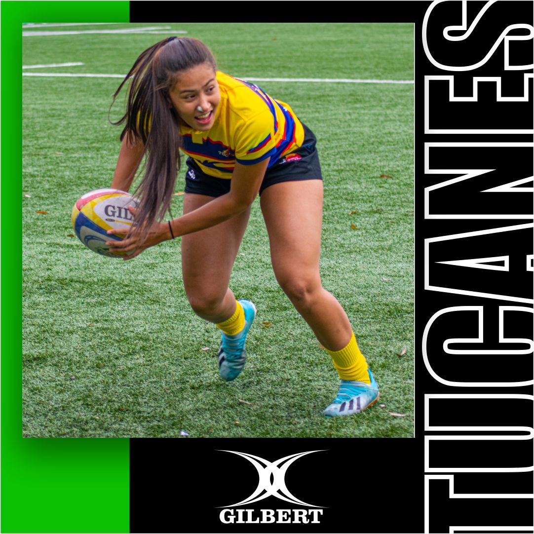 ¡Honor y gloria! Cada que una de las #Tucanes lleva en sus manos un balón #Gilbert 💪🏽🇨🇴🏉