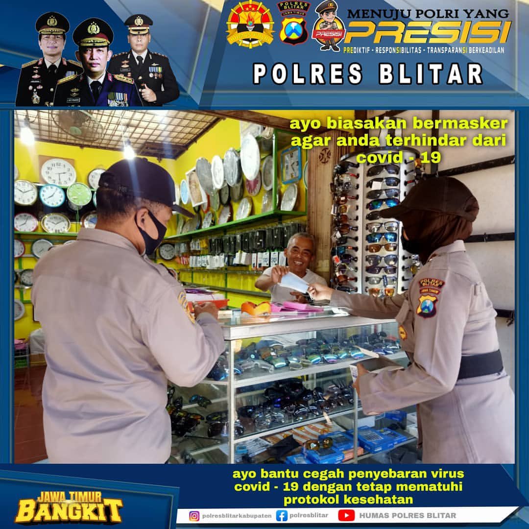 HKanigoro's tweet photo. Biasakan Bermasker Taat Prokes Agar Terhindar Dari Virus Covid19 ya lur 🇲🇨🇮🇩
.
.
#polisjatim
#promoter
#humaspoldajatim
#humasmabespolri
#humaspolri
#humas_polri
#divisihumaspolri
#humaspolri
#polresblitar
#multimediamabespolri
#blitarupdate
#amazingblitar
#blitarhits https://t.co/l2zvat84A0