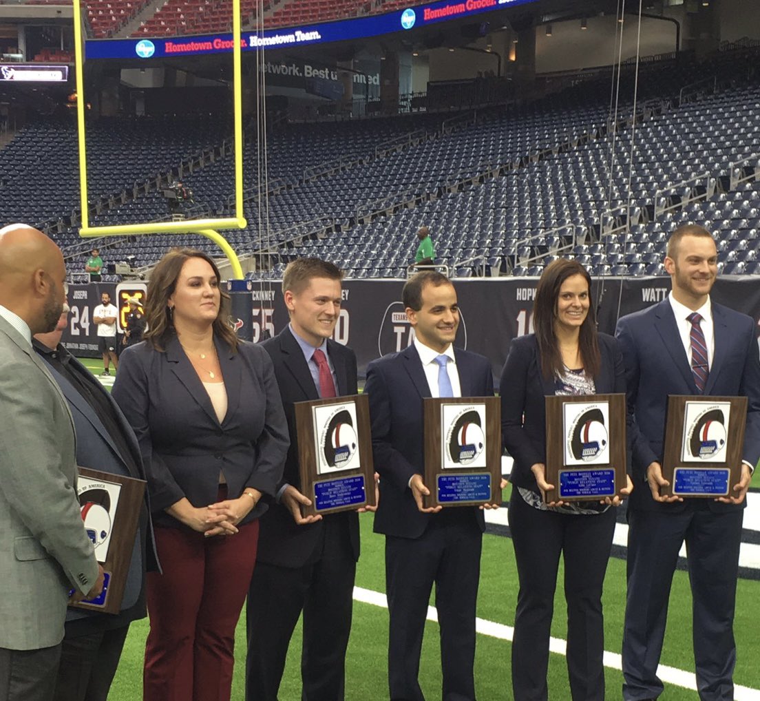 n_edwards20's tweet photo. When I first got to Texas in 2016, I had no idea it would come to feel like a home. 

Thank you to the @HoustonTexans coaches, players, media &amp; staff - especially mentors turned friends @amypalcic &amp; @OmarMajzoub34 - for 5 unforgettable years and the chance to continually grow. https://t.co/hupk7odL6V