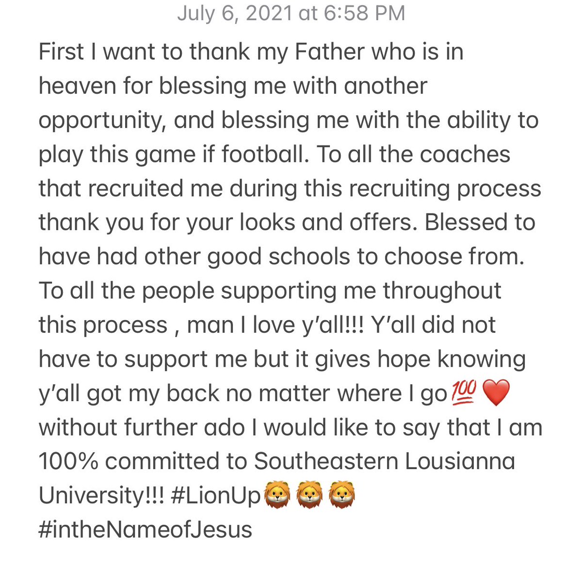 Missouri DB Gerald Nathan Jr. transfers to Southeastern Louisiana r/CFB