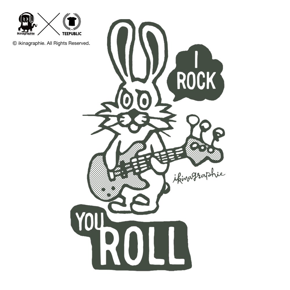 ikinagraphie's tweet photo. [ikinagraphie™] I ROCK YOU ROLL
Available on: @TeePublic

#teepublic #ikinagraphie #originaldesign #goodsdesign #tee #tshirt #apparel #clothing #teepublicshirts #teepublicartist #teepublicsale #tagsforlikes #instatee #instatshirt #rabbit #guitar #bass #guitarist #bassist https://t.co/d9VlTbThLT