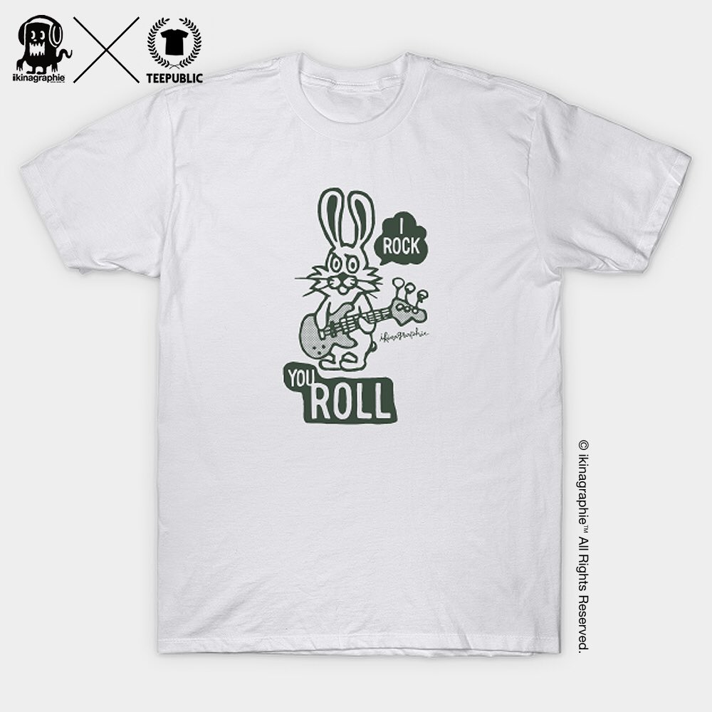 ikinagraphie's tweet photo. [ikinagraphie™] I ROCK YOU ROLL
Available on: @TeePublic

#teepublic #ikinagraphie #originaldesign #goodsdesign #tee #tshirt #apparel #clothing #teepublicshirts #teepublicartist #teepublicsale #tagsforlikes #instatee #instatshirt #rabbit #guitar #bass #guitarist #bassist https://t.co/d9VlTbThLT