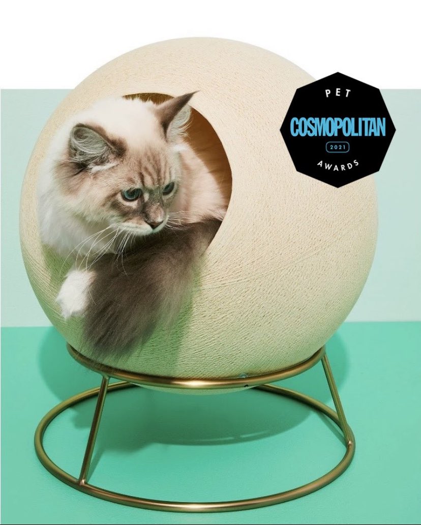 That feeling when <a href="/Cosmopolitan/">Cosmopolitan</a> picks Stellar as “Best Designer-y Cat Bed” 🥳🥳🙌🎉😻