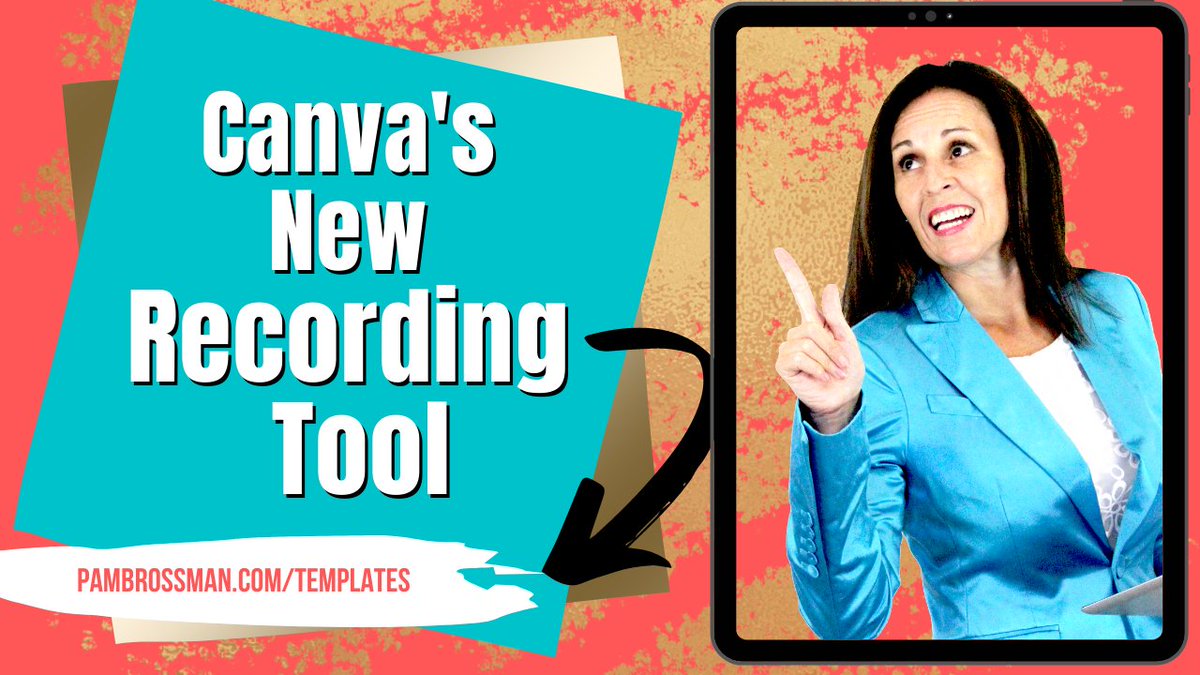 pambrossman's tweet image. Have you used Canva's New Recording Tool Yet? So Cool. Watch video tutorial now youtu.be/sxlLezQ4pZQ 
#canva #canvatutorials #canvatips #canvatemplates