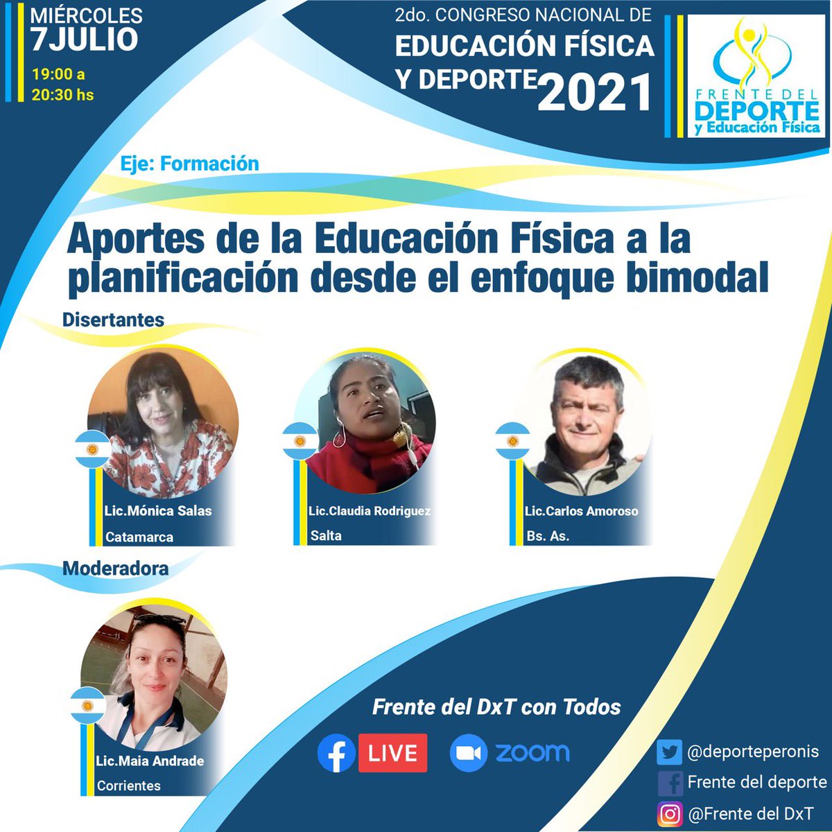 DEPORTEPeronis's tweet photo. En horas comienza el #Congreso más federal y grande de 🇦🇷! #formacion #politicaspublicas #investigacion #Deporte #EducacionFisica #TodoElPaisDebatiendoIdeas #NoPodesNoEstar 🚴‍♂️🧗‍♂️🚣‍♀️🏊🤾‍♂️⛹️🤸‍♀️🤼‍♂️⛷🏂🥊🛼🏑#ReconstruccionArgentina 🇦🇷 https://t.co/UANa4IyLra