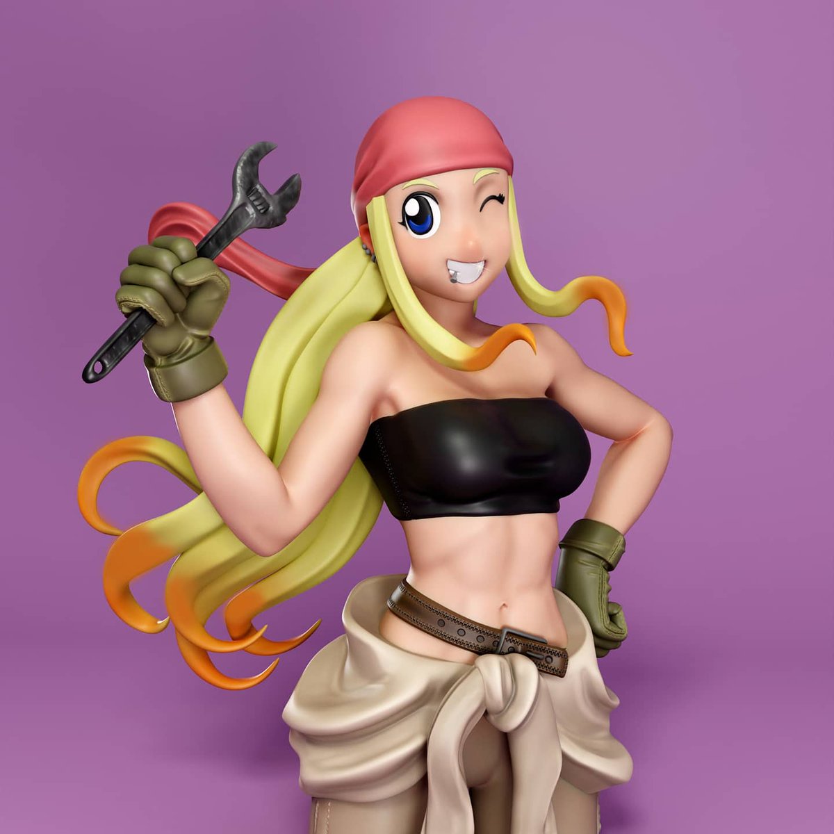 junior_r3d's tweet photo. Winry Rockbell Fullmetal Alchemist!
Statue that sculpts for collectibles Fan Art!

#Collectibles #zbrush #sculpture #3Dprinting #art #blender #photoshop #FullmetalAlchemistBrotherhood #FULLMETALALCHEMIST #anime #manga #fanart #actionfigure #statue https://t.co/OVUb5kOWIv