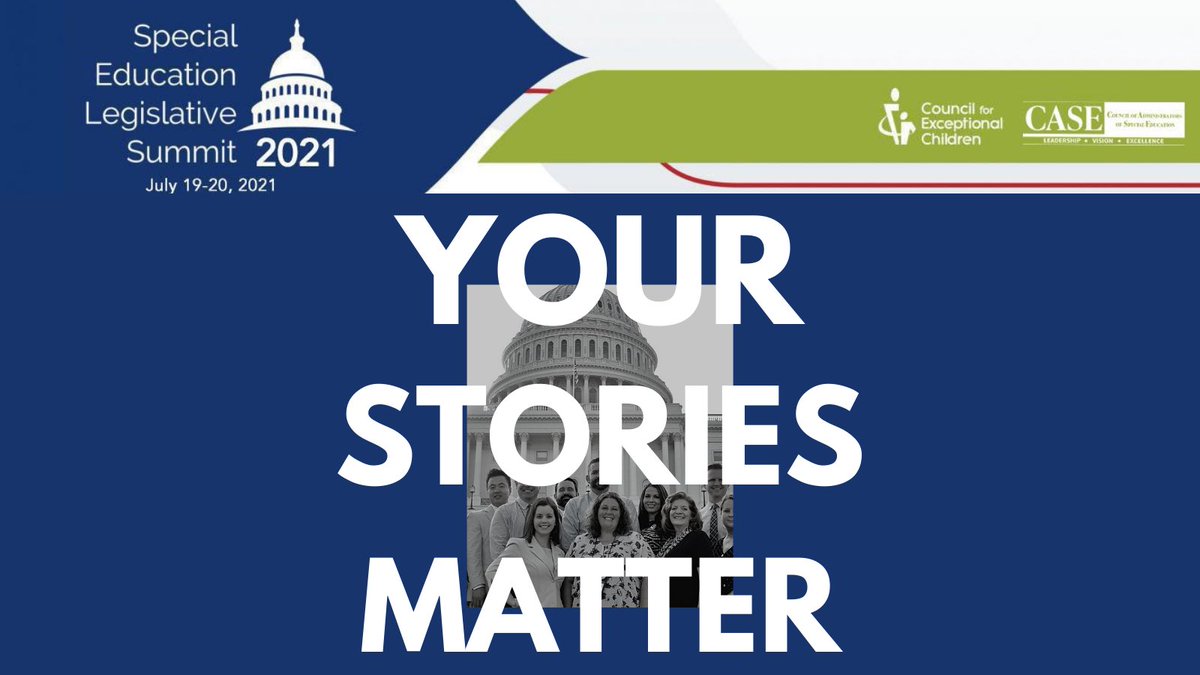 In just 2 weeks, more than 1,600 advocates will be coming together virtually for #SELS2021 to educate their elected officials about the needs of children and youth with exceptionalities—and YOU can help amplify their voice! Registration closes THIS FRIDAY: tinyurl.com/r7ffhk2r