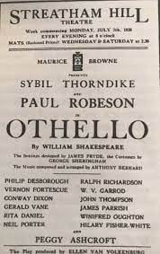 Paul Robeson and Dame Sybil Thorndike were 2 of the stars (many others as well)  at the Streatham Hill Theatre #OTD 7th July 1930 #StreathamHill #Othello #PaulRobeson #Furzedown #SybilThorndike #RalphRichardson #StreathamHillTheatre #Streatham #Shakespeare