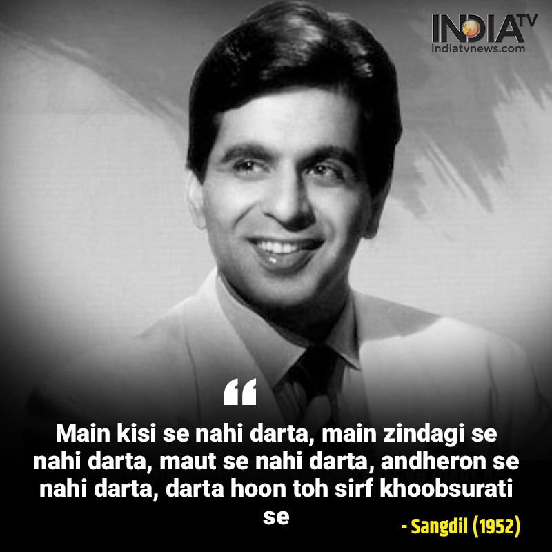 indiatvnews's tweet photo. #RIPDilipKumar: Not just #DilipKumar's acting, but his impeccable style of dialogue delivery has also been immortalised in the history of Indian cinema

For more: https://t.co/ZKFxBngSwK https://t.co/lzxicSdq0u