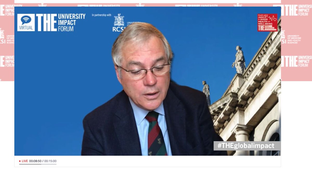 “I have no doubt that our speakers will have the opportunities to reflect on the progress made and share insights on the challenges ahead.”

Prof. Ronan O'Connell, RCSI President, welcomes delegates to #THEglobalimpact. #SDG3