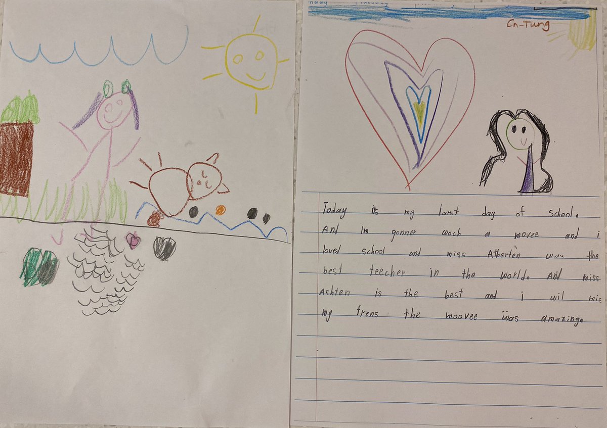 I love seeing what 6 months of full time schooling can do for my students! ✏️#progress #aspiriway #earlychildhood #preprimary #kindergarten #WritingCommunity <a href="/WA_Edu_News/">WA Education News</a> <a href="/ECNews/">EarlyChildhood News</a>