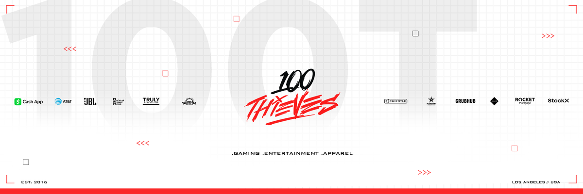RemiBeauchamp's tweet photo. Non-Official @100Thieves Rebrand Project. 

It's my first big project as a GFX &amp; the first time Im actually trying to do something professional. Ill get better, it's just the start :D

Full Project : https://t.co/ZUe9I1bKZX

Support is more than appreciated ❤️x♻️ https://t.co/NIpQfVVDD8