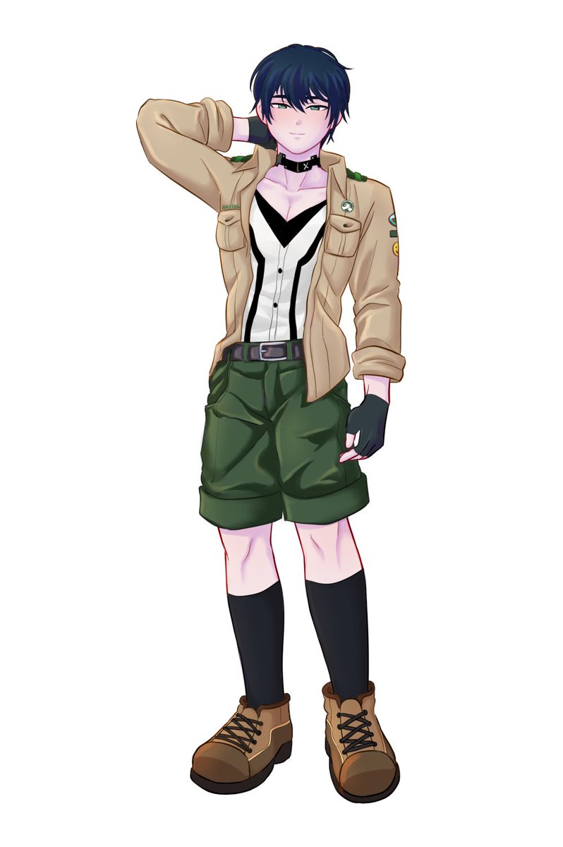 cseighteen's tweet photo. "Vtuber in CB uniform"
Requested by @hasselharmony
and I made a shirtless ver. by mistake

Thank you all for your participation in the art raffle! https://t.co/y5g6p2zuTb
