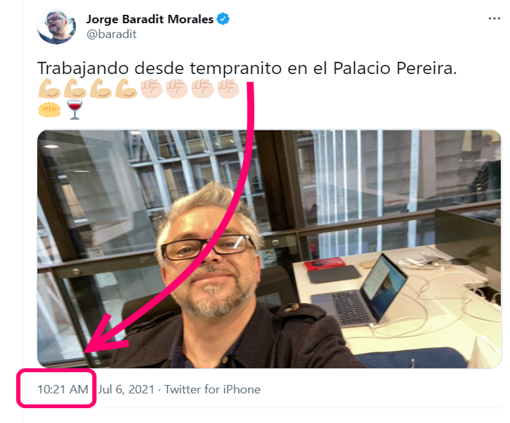 "trabajando desde tempranito"