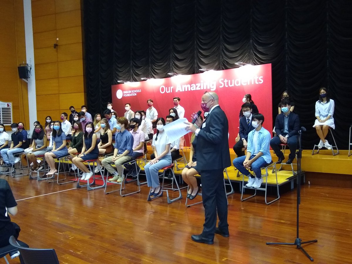 RCHKschool's tweet photo. So excited to be hosting our celebration and press briefing of our @ESF_comm #IB45 students today and welcoming @StewartRedden and ESF CEO Belinda Greer along with our notable leaders! #ouramazingstudents #welldone https://t.co/CXl4J0nx6e