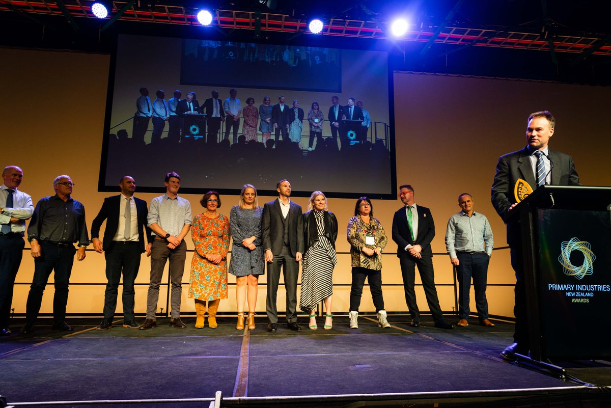 Well done to the Surfing For Farmers crew who picked up the Team Award at last night's Primary Industries Awards in Christchurch. #SurfingforFarmers #PINZ2021 #RabobankNZ