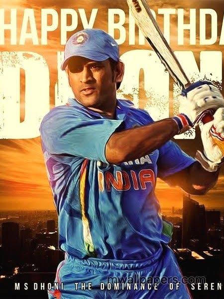 Happy birthday to you.
Mahendra Singh. Dhoni. Gru. 